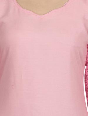 rose water solid straight kurta - 18419174 - Standard Image - 6