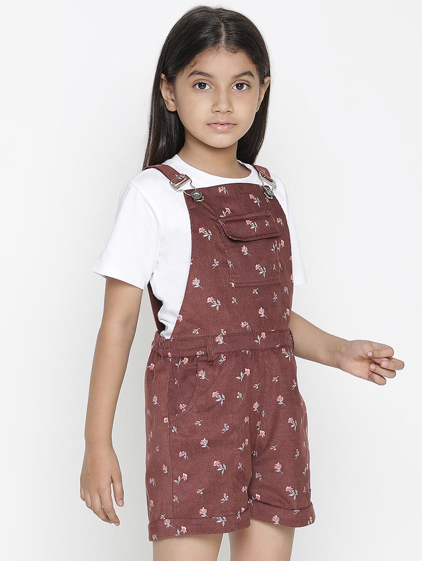 maroon printed jump suit - 18419486 - Zoom Image - 2