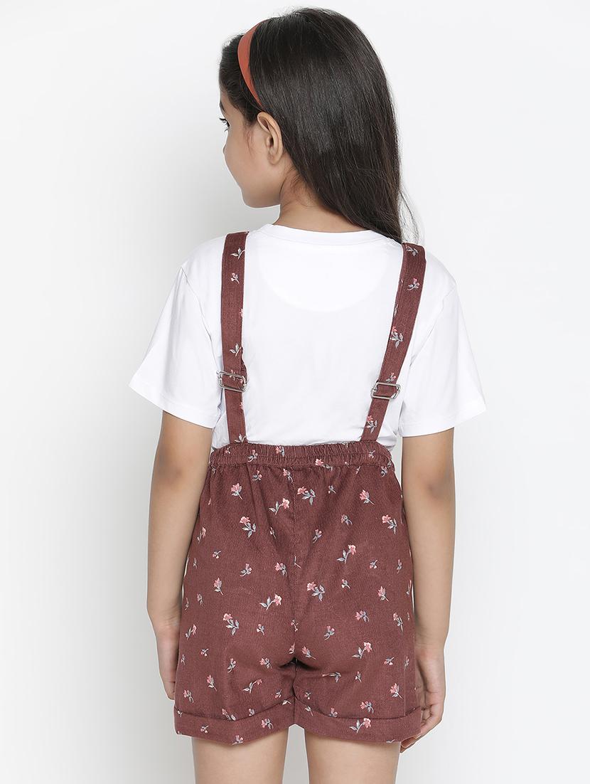 maroon printed jump suit - 18419486 - Zoom Image - 3