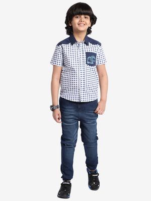 blue printed shirt - 18419488 - Standard Image - 4