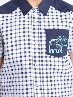 blue printed shirt - 18419488 - Standard Image - 5