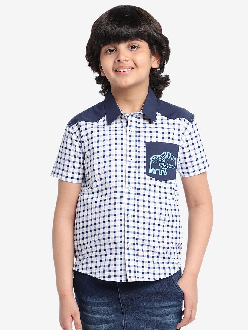 blue printed shirt - 18419488 - Zoom Image - 1
