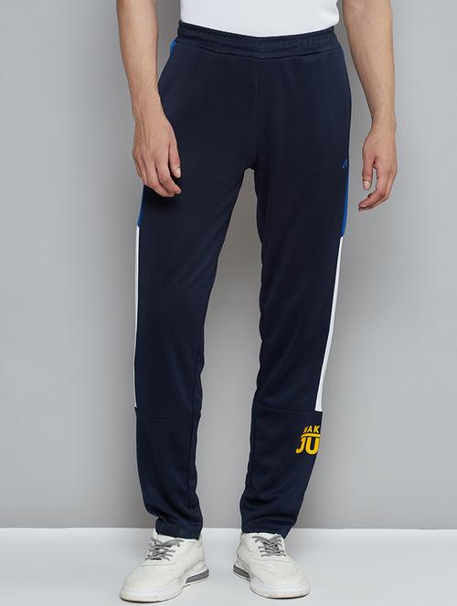 blue printed full length track pant - 18420093 - Very Small Image - 1