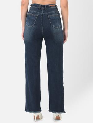 blue cotton blend jeans - 18420279 - Standard Image - 3
