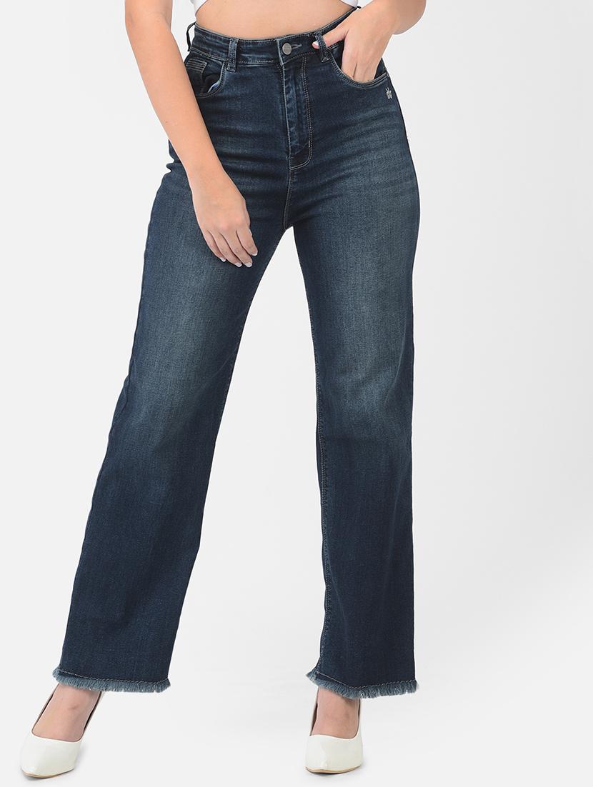 blue cotton blend jeans - 18420279 - Zoom Image - 1