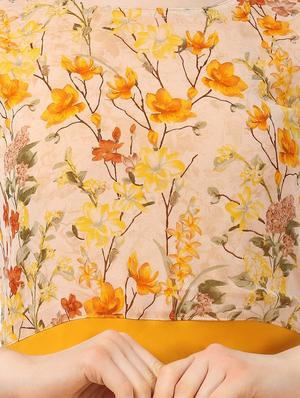 bell sleeved floral maxi dress - 18420529 - Standard Image - 4