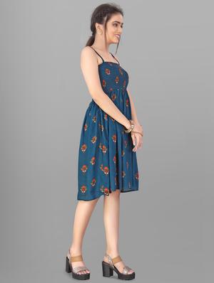 cami neck floral fit & flare dress - 18420590 - Standard Image - 2