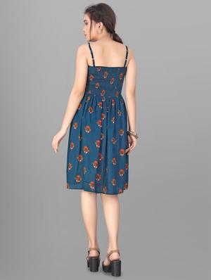 cami neck floral fit & flare dress - 18420590 - Standard Image - 3
