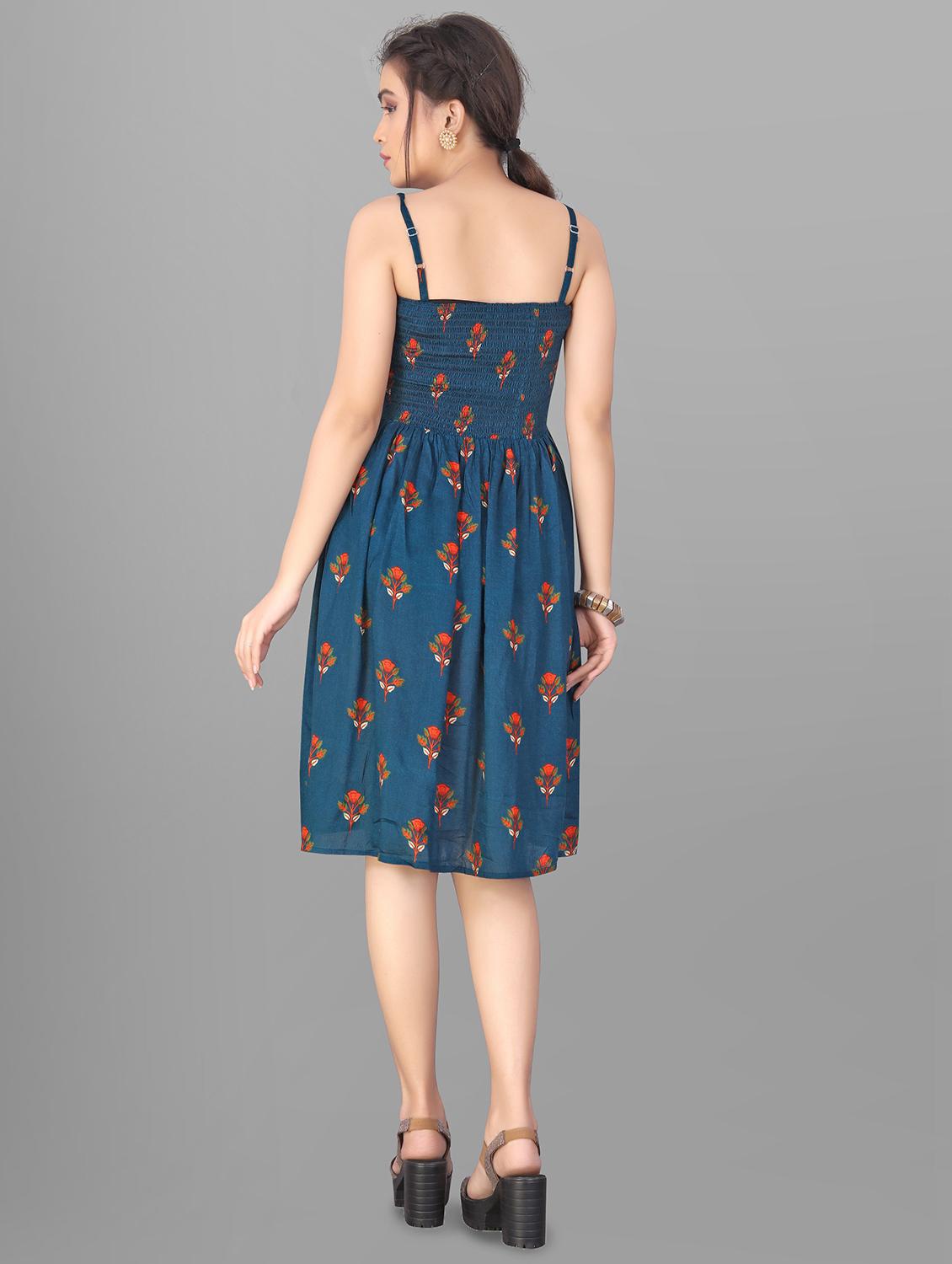 cami neck floral fit & flare dress - 18420590 - Zoom Image - 3