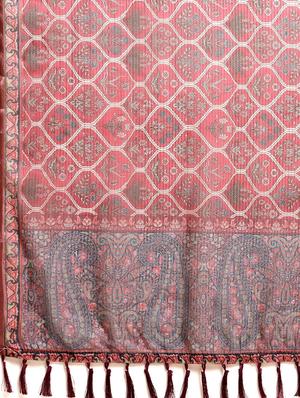 purple art silk printed saree with blouse - 18421656 - Standard Image - 5