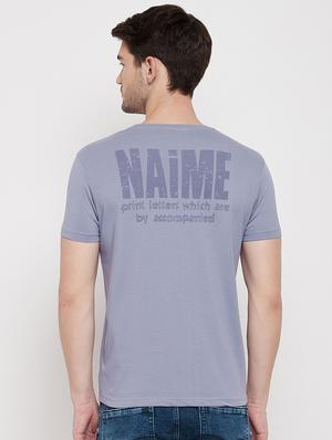 blue chest print t-shirt - 18422176 - Standard Image - 3