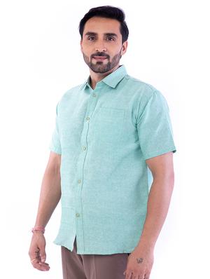 set of 2 solid khadi casual shirt - 18422868 - Standard Image - 3