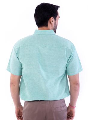set of 2 solid khadi casual shirt - 18422868 - Standard Image - 4