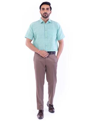 set of 2 solid khadi casual shirt - 18422868 - Standard Image - 5