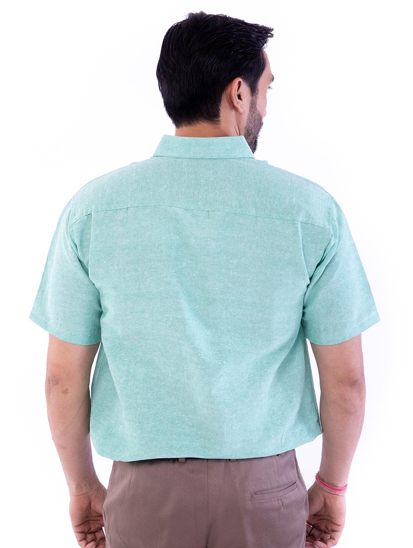 set of 2 solid khadi casual shirt - 18422868 - Zoom Image - 4
