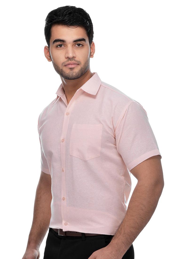 rose water solid formal shirt - 18423300 - Zoom Image - 2
