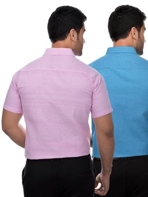 set of 2 solid formal shirt - 18423401 - Standard Image - 3
