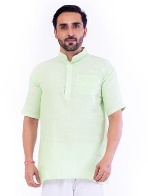 set of 2 solid short kurta - 18423539 - Standard Image - 2
