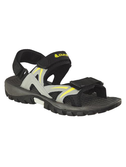 grey pu slip on floaters - 18423718 - Standard Image - 1