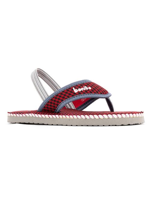 red fabric sandals & floater - 18423747 - Standard Image - 1