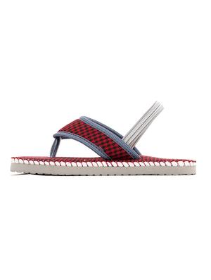 red fabric sandals & floater - 18423747 - Standard Image - 2