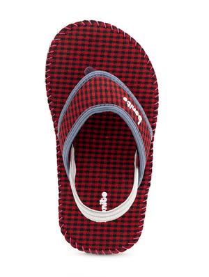 red fabric sandals & floater - 18423747 - Standard Image - 4
