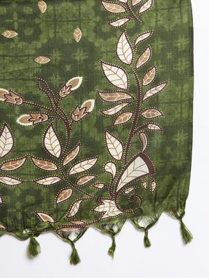 oliv. silk blend printed dupatta - 18423784 - Standard Image - 5