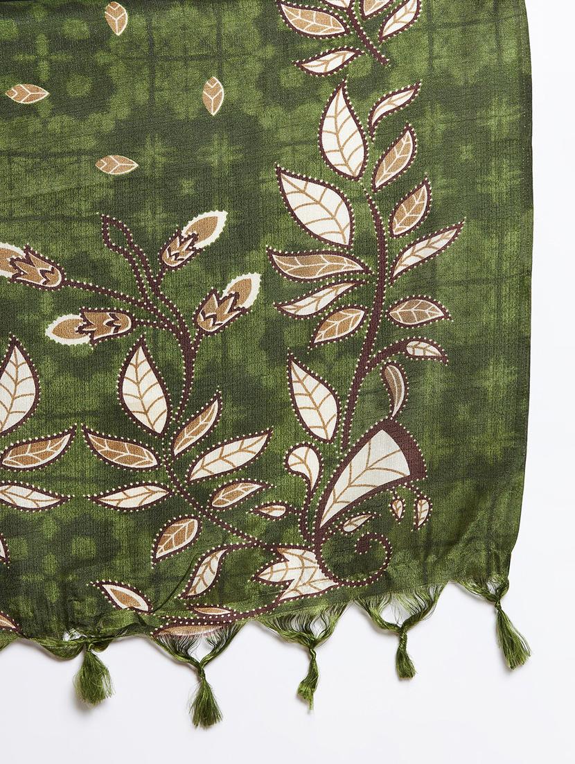oliv. silk blend printed dupatta - 18423784 - Zoom Image - 5