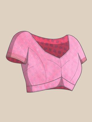 jacquard work woven saree with blouse - 18423928 - Standard Image - 3