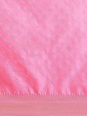jacquard work woven saree with blouse - 18423928 - Standard Image - 6