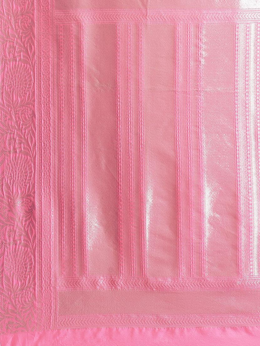 jacquard work woven saree with blouse - 18423928 - Zoom Image - 5