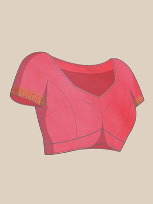 jacquard work woven saree with blouse - 18423929 - Standard Image - 4