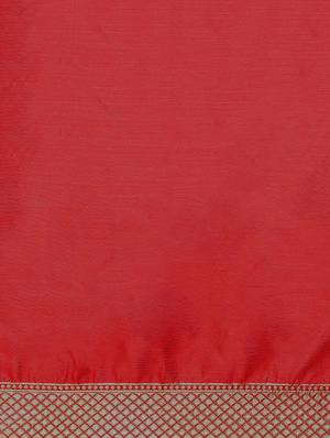 multi colored raw silk woven saree with blouse - 18423942 - Standard Image - 4