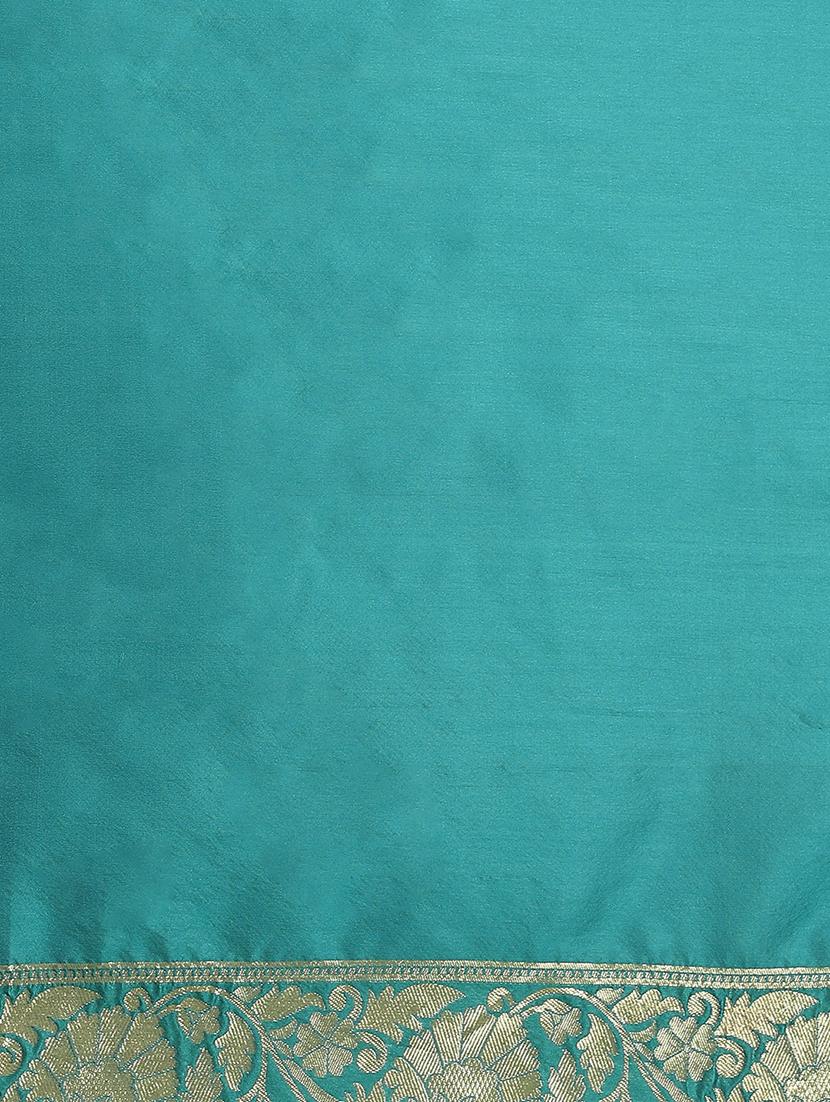 jacquard work woven saree with blouse - 18423944 - Zoom Image - 5