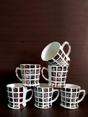 designer set of 6 cups | cup set | tea cups | coffee cups | ceramic - 18424442 - Standard Image - 4