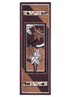 gaba rugs polypropylene decorative bedside/kitchen runner -50x150 cm, brown - 18425497 - Standard Image - 3