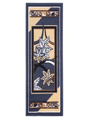 gaba rugs polypropylene decorative bedside/kitchen runner -50x150 cm, navy - 18425499 - Standard Image - 3