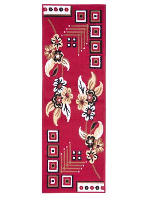 gaba rugs polypropylene decorative bedside/kitchen runner -50x150 cm, red - 18425504 - Standard Image - 3