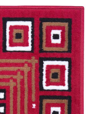 gaba rugs polypropylene decorative bedside/kitchen runner -50x150 cm, red - 18425504 - Standard Image - 4