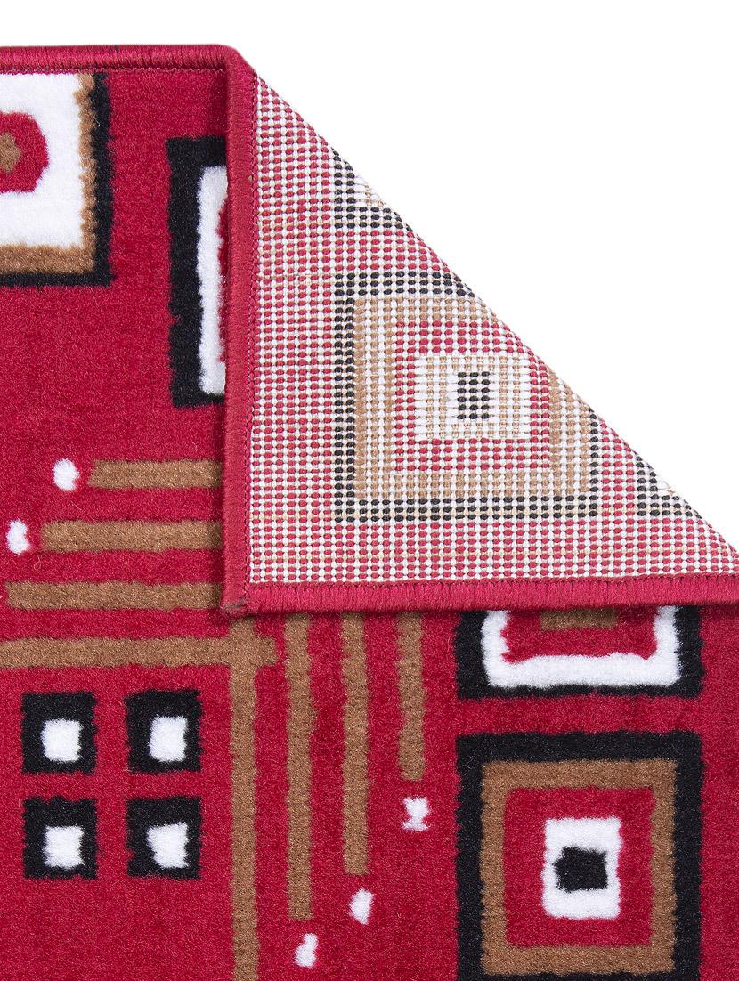 gaba rugs polypropylene decorative bedside/kitchen runner -50x150 cm, red - 18425504 - Zoom Image - 2
