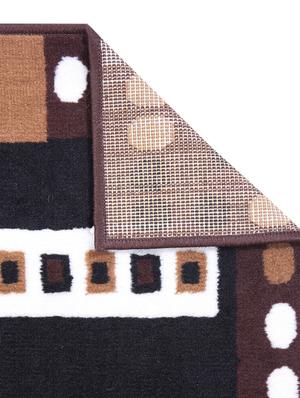 gaba rugs polypropylene decorative bedside/kitchen runner -50x150 cm, brown - 18425513 - Standard Image - 2