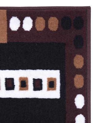 gaba rugs polypropylene decorative bedside/kitchen runner -50x150 cm, brown - 18425513 - Standard Image - 4