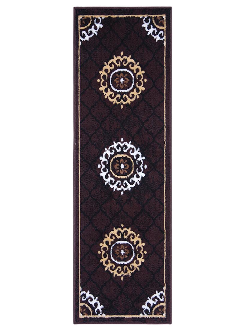 gaba rugs polypropylene decorative bedside/kitchen runner -50x150 cm, brown - 18425515 - Zoom Image - 3
