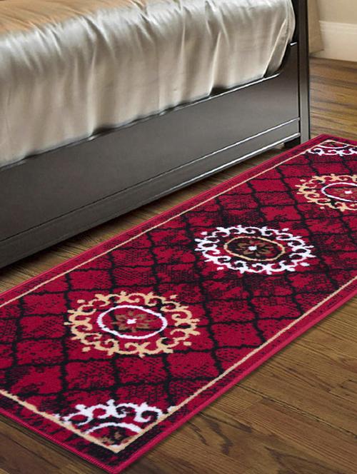 gaba rugs polypropylene decorative bedside/kitchen runner -50x150 cm, red - 18425517 - Standard Image - 1