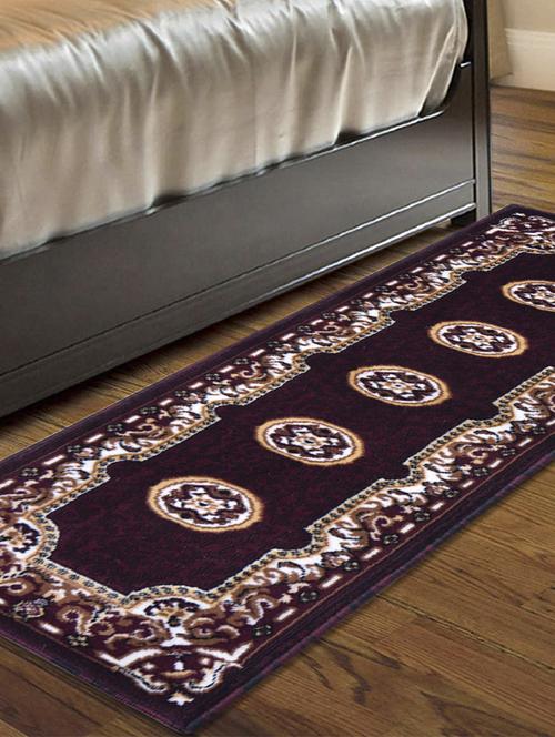 gaba rugs polypropylene decorative bedside/kitchen runner -50x150 cm, brown - 18425521 - Standard Image - 1