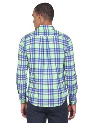 green checkered casual shirt - 18426351 - Standard Image - 3