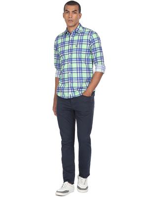 green checkered casual shirt - 18426351 - Standard Image - 4