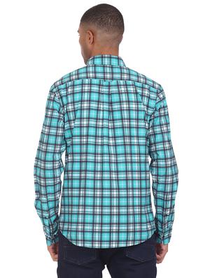 blue checkered casual shirt - 18426356 - Standard Image - 3
