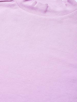 mock neck solid crop top - 18426370 - Standard Image - 4