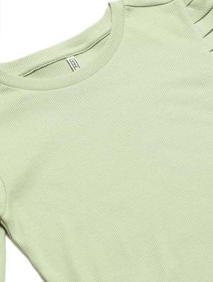 crew neck solid top - 18426372 - Standard Image - 4